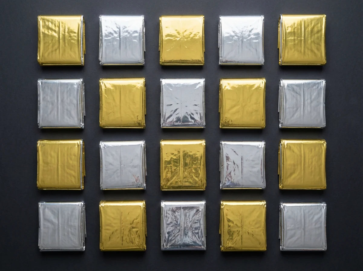 Emergency Mylar Survival Blankets — 20-Pack, Ultra-Lightweight Space Blankets