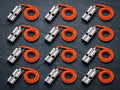 Emergency Survival Whistles 12-Pack — 150dB Stainless Steel with Lanyard