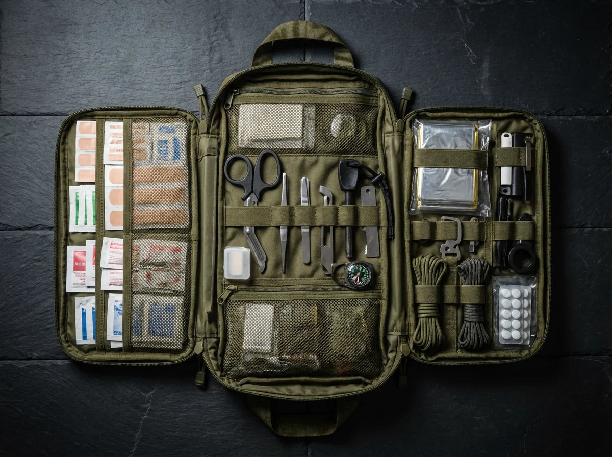 238-Piece Emergency Survival Kit — Tactical First Aid & Gear Bag