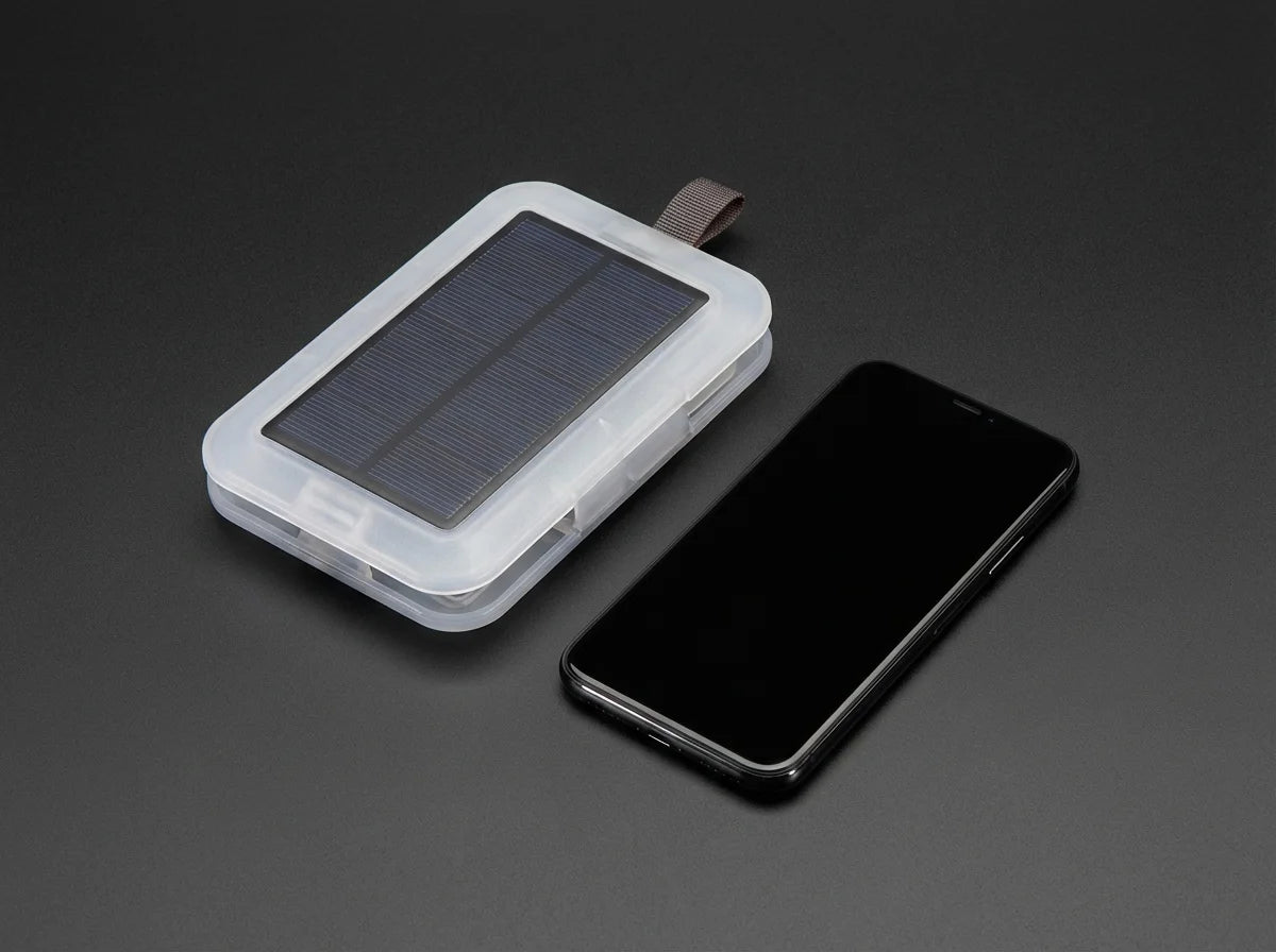 Inflatable Solar Camping Lantern — 2-in-1 LED Light & USB Power Bank, Packable